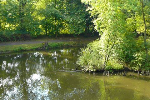 Idyllisch gelegen ist der Schwanenteichpark